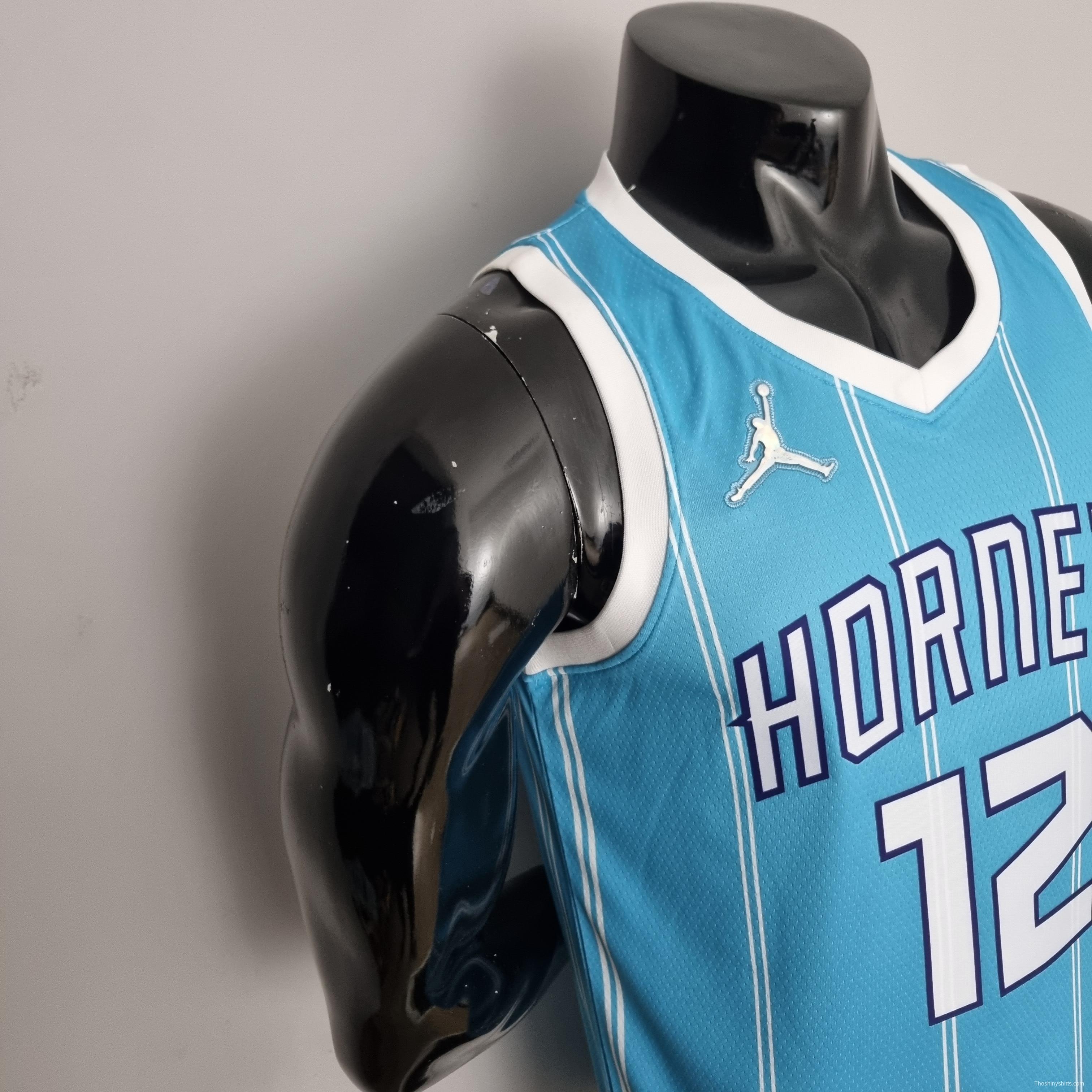 75th Anniversary Oubre jr.#12 Charlotte Hornets Blue NBA Jersey