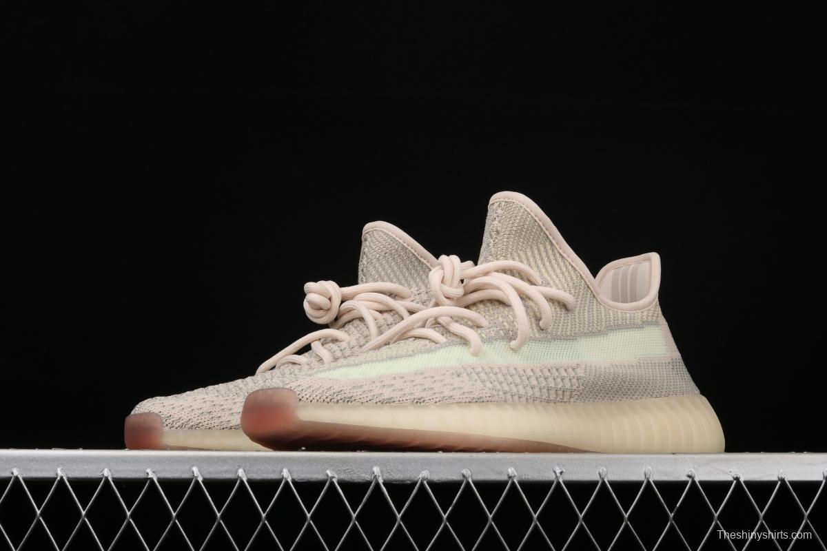 Adidas Yeezy Boost 350 V2 FW3042 Darth Coconut 350 second generation hollowed-out swans make color-matching BASF popcorn during the day