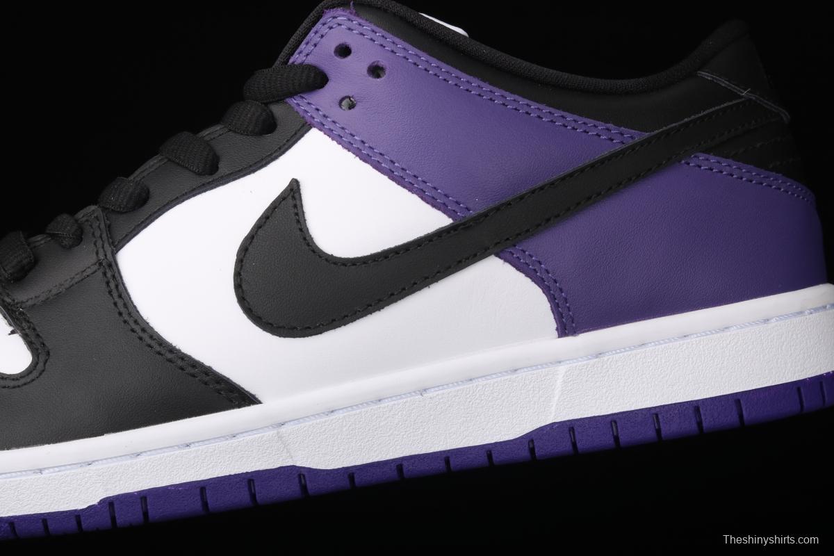 NIKE SB DUNK Low Court Purple black and purple North Carolina low-top leisure sports skateboard shoes BQ6817-500