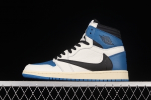 Travis Scott x Air Jordan 1 High OG Lightning inverted tick DH3227-105