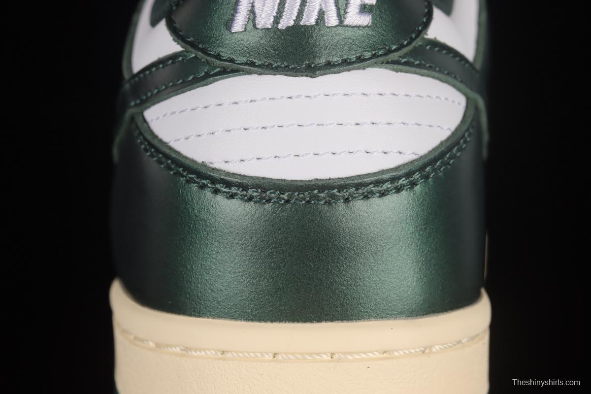 NIKE SB DUNK Low Vintage Green Navy Green Distressed SB Buckle Backboard Fashion Casual Sneakers DQ8580-100