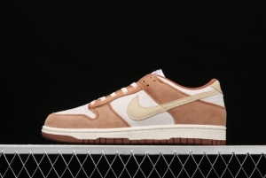 NIKE SB DUNK Low Prm milk brown SB buckle rebound fashion casual board shoes DD1390-100