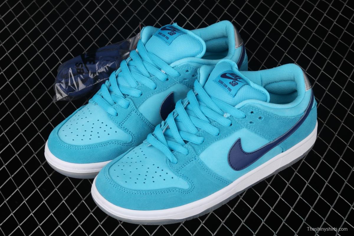 NIKE SB DUNK Low Pro sky blue wool-like low-top casual board shoes BQ6817-400