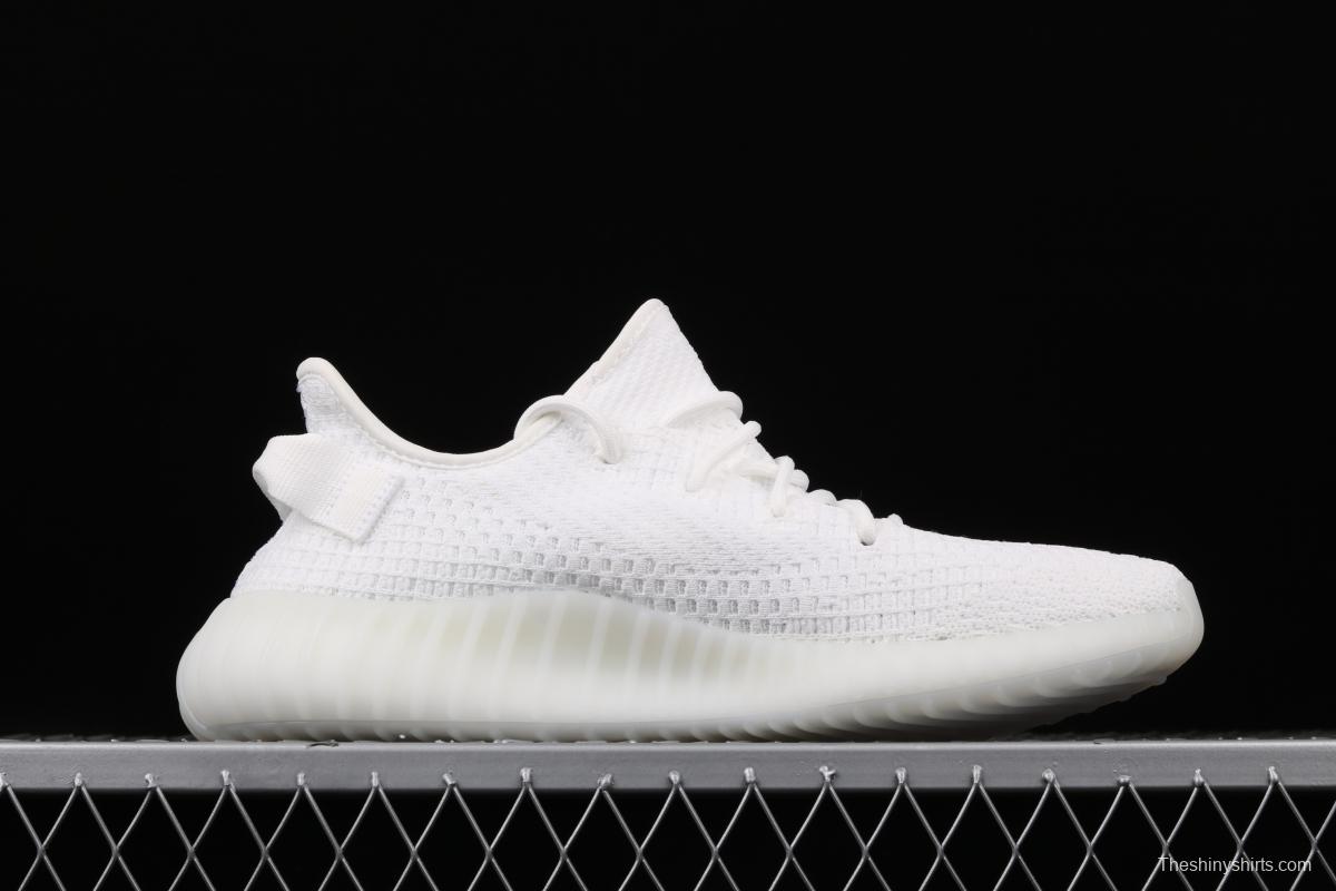 Adidas Yeezy 350 Boost V2 EG7962 Darth Coconut 350 second generation pure white hollowed-out silk color matching