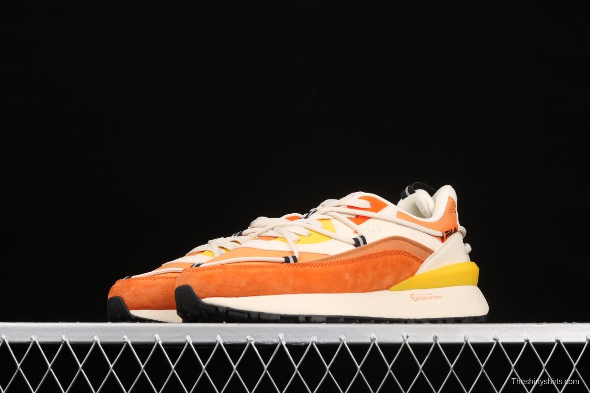 Fila Jogger spring and summer style orange soda hit color couple sports shoes T12W111108FGA