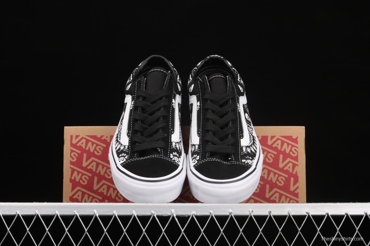 Vans Style 36 million skull print low side vulcanized canvas casual shoes VN0A4BVEN8K black skull