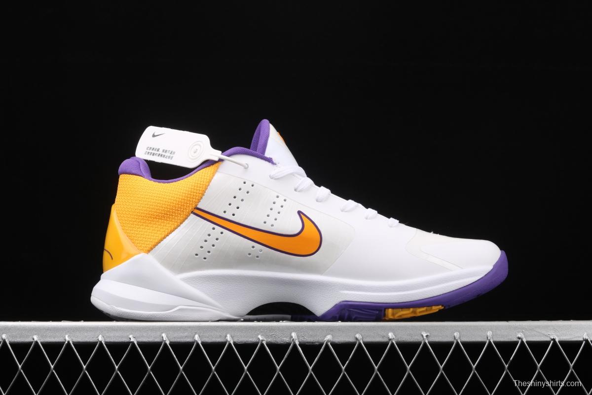 NIKE Zoom Kobe V Protro Kobe Bryant 5 Lakers 2020 remake low-top sports basketball shoes 386429-102