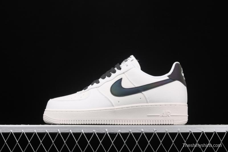 NIKE Air Force 1107canvas 3M reflective laser low-top casual board shoes 315122-104