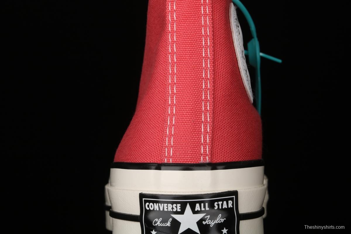 Converse 70s spring new color environmental protection watermelon red high top leisure board shoes 170790C