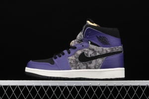 Air Jordan 1 Zoom Air CMFT BayouBoys Zion Black Purple DC2133-500