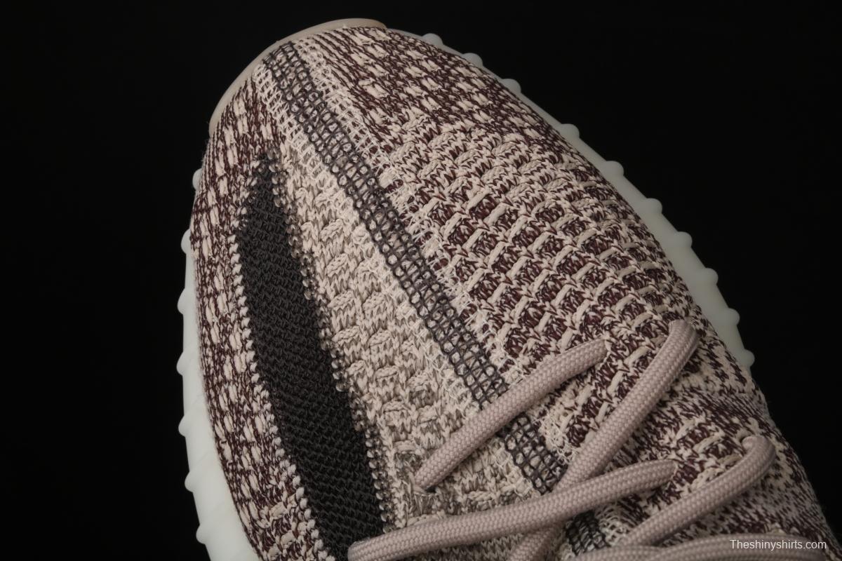 Adidas Yeezy Boost Basf 350 V2 Cinder FZ1267 Darth Coconut 350 second generation hollowed-out side coal ash permeable taillight BASF Boost original