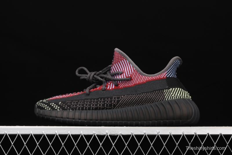 Adidas Yeezy Boost 350V2 Yecheil FW5190 Darth Coconut 350 second generation hollowed-out splicing colorful all-star color BASF Boost original