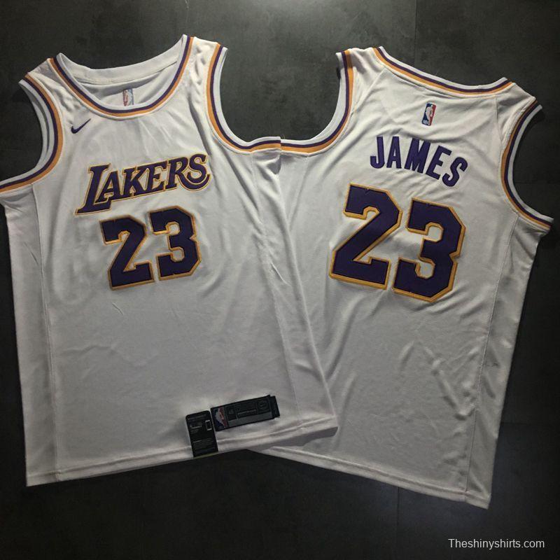 Men's LeBron James White Retro Classic Team Jersey