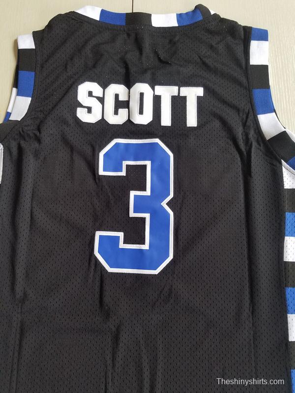 Antwon Skills Taylor 3 One Tree Hill Ravens Black Basketball Jersey