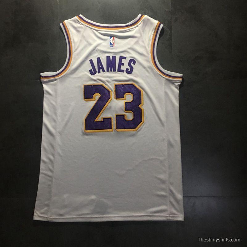 Men's LeBron James White Retro Classic Team Jersey