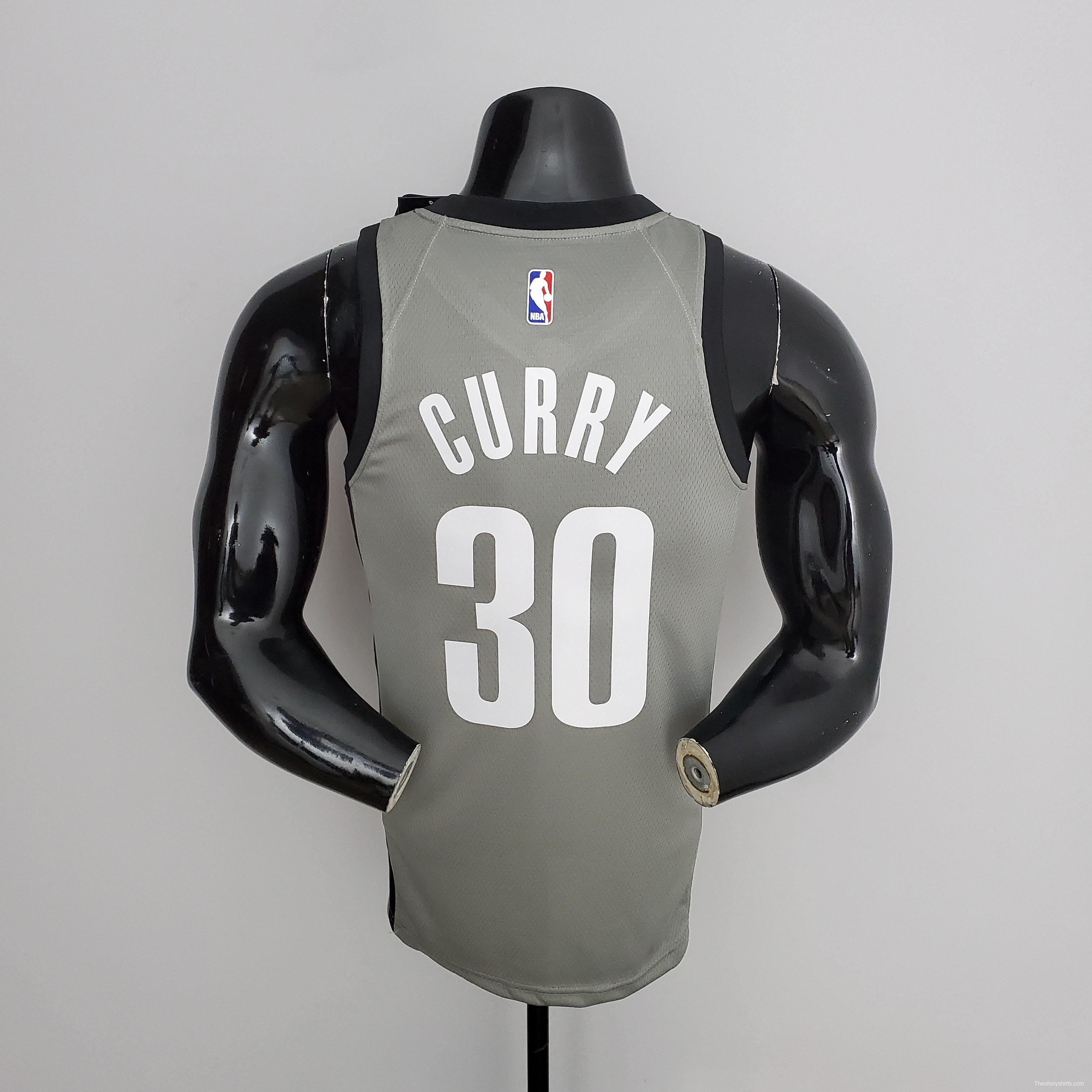 NBA Nets Curry #30 Flyer Grey Jersey