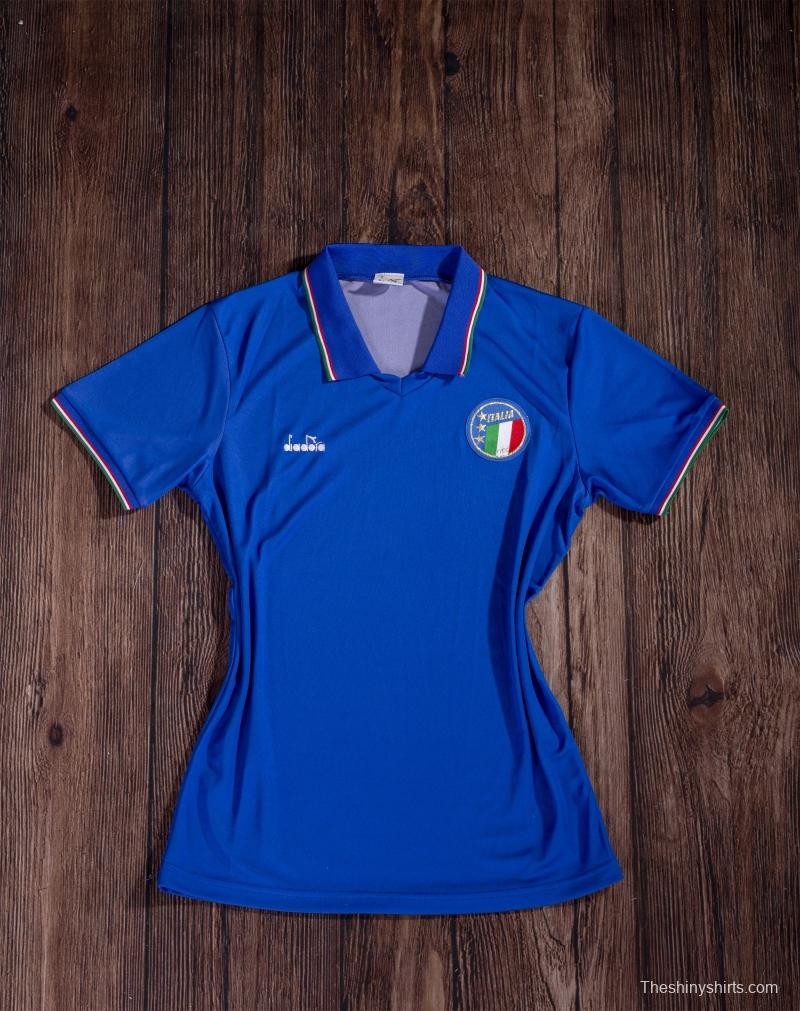 Retro 1990 Italy Home Soccer Jersey