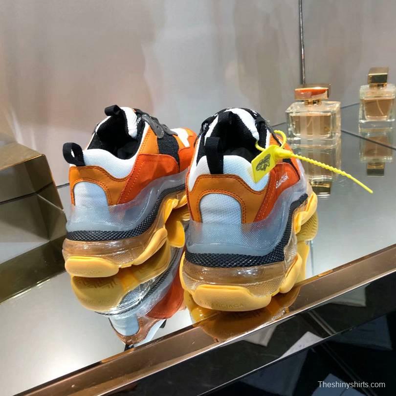 Men/Women Balenciaga Triple-S Sneaker Orange/Black Item 6380340