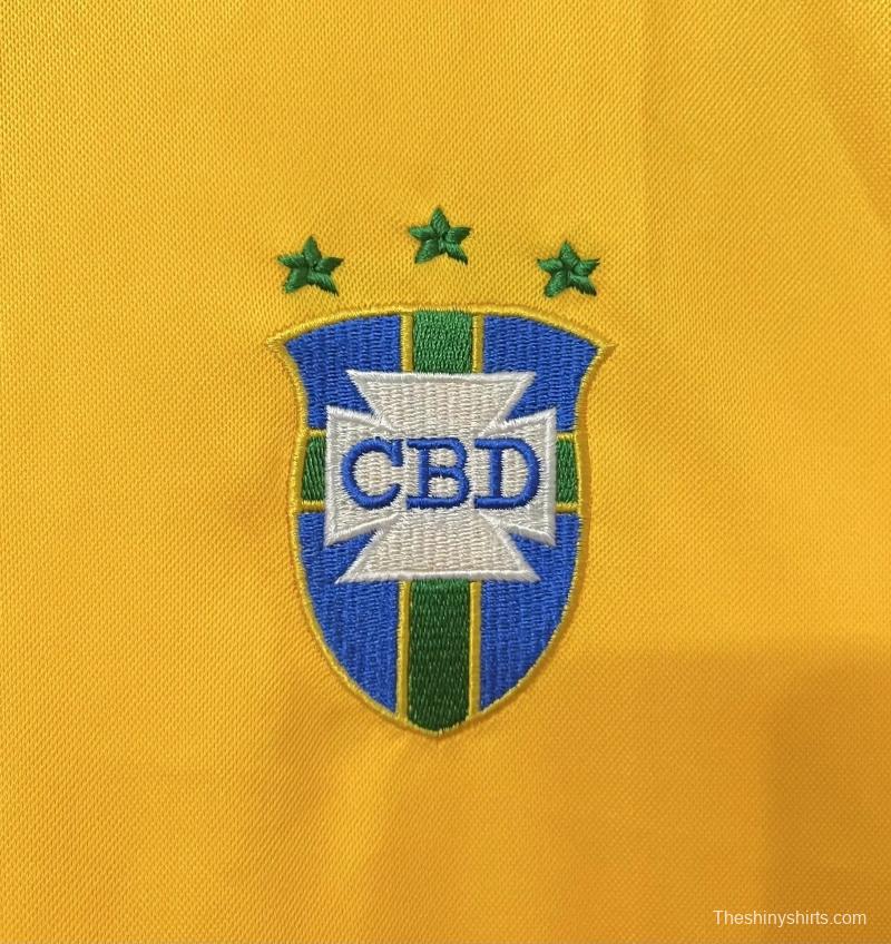 Retro 1970 Brazil Home Jersey 10#Pelé Commemorate The King Of Football