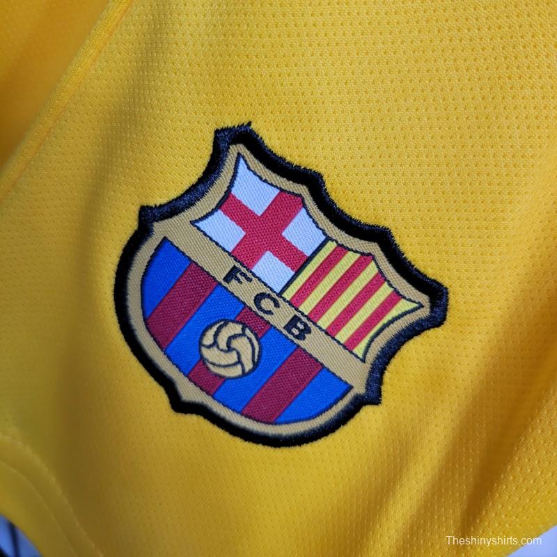 23-24 Kids Barcelona Forth Yellow Jersey