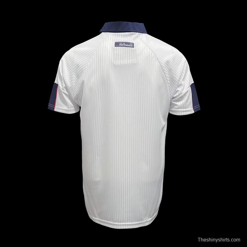 Retro 1998 England Home Soccer Jersey