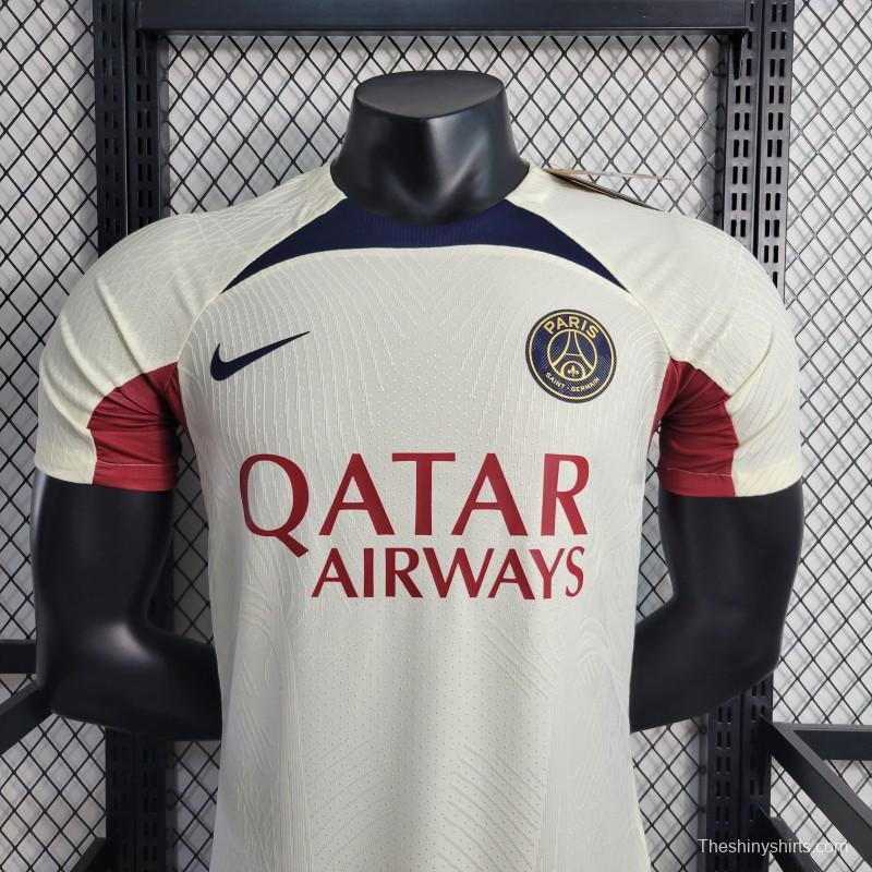 Player Version 23-24 PSG Training White Jersey