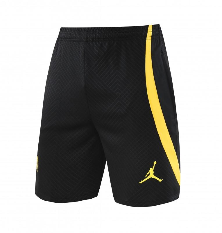 23-24 PSG Black Yellow Short Sleeve+Shorts