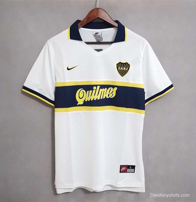 Retro 96/97 Boca Juniors Away White Jersey