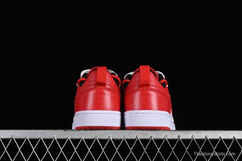 Nike Court Borough Low-Top Casual Sneakers with Dragon Emblem and Splatter Ink Vibe Style - DV5456-600