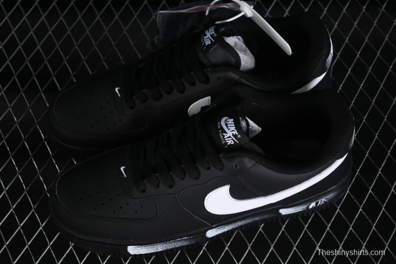 Nike Air Force 1 '07 Low Classic Black White Swoosh Casual Sneakers - FZ0627-010