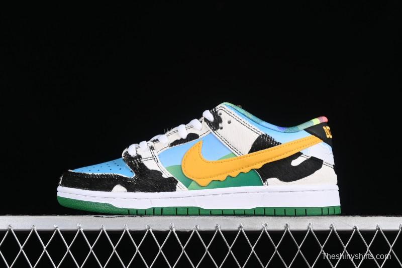 Nike Ben & Jerry's x Nike SB Dunk Low Pro QS "Chunky Dunky" Classic Casual Skate Shoes - CU3244-100