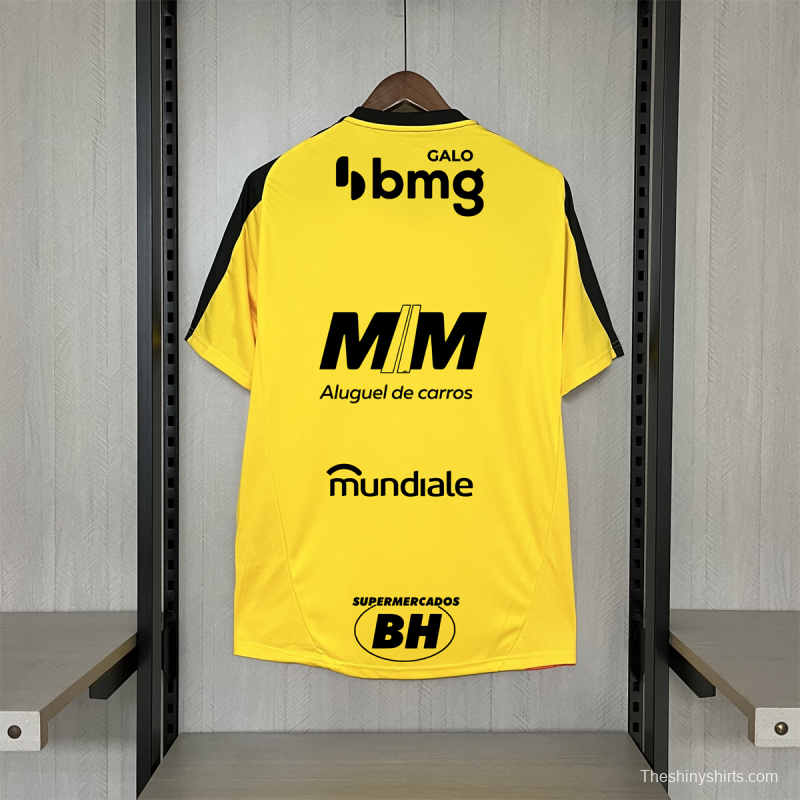 25/26 Atlético Mineiro Training Jersey All Sponsor Yellow Jersey S-XXXXL