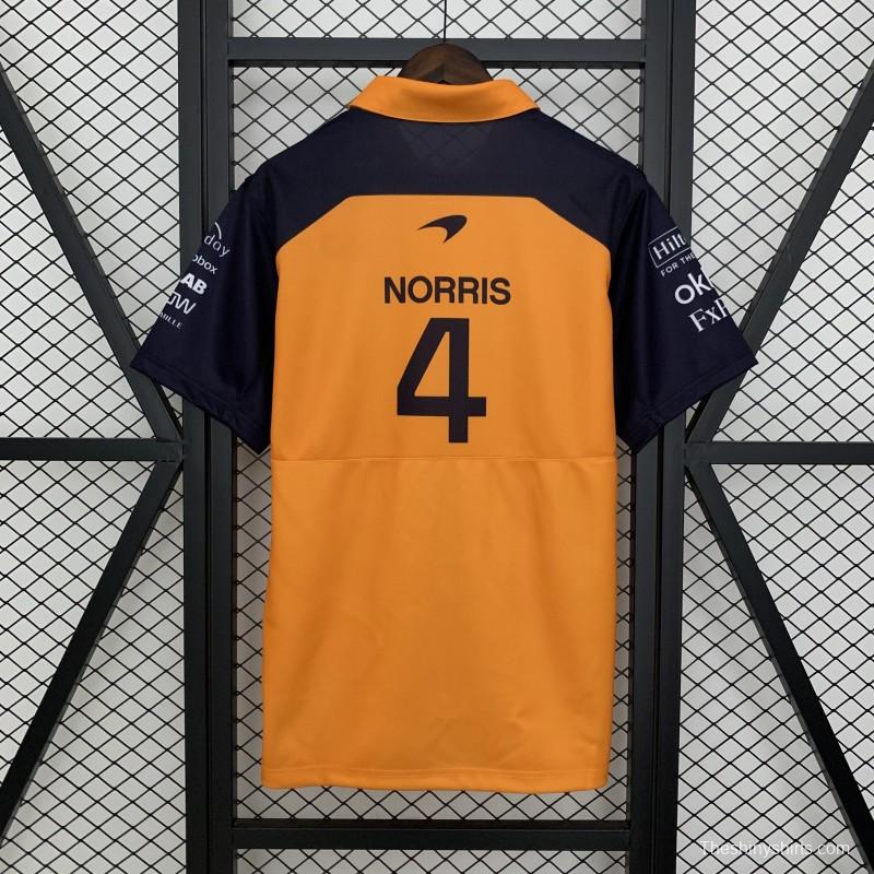 2025 F1 Formula Orange/Navy Mclaren Jersey