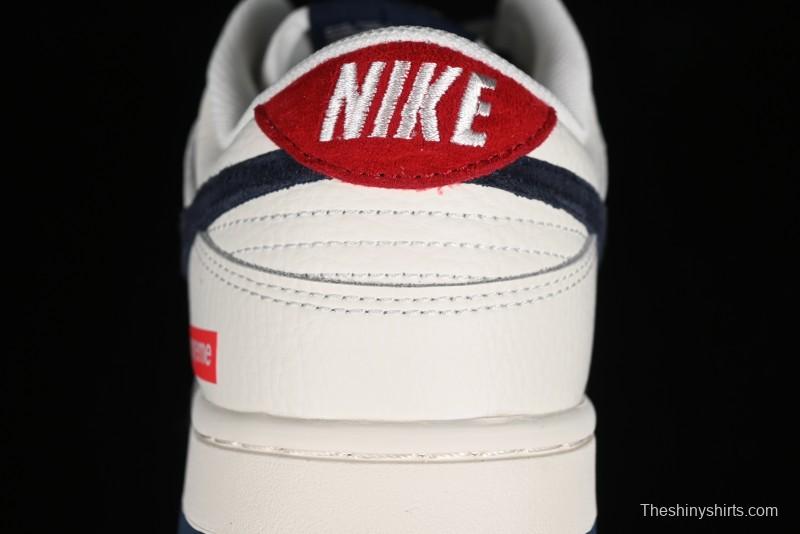 Nike SB Dunk Low Supreme Collaboration Anniversary Custom Low-Top Casual Skate Shoes - FC1688-142