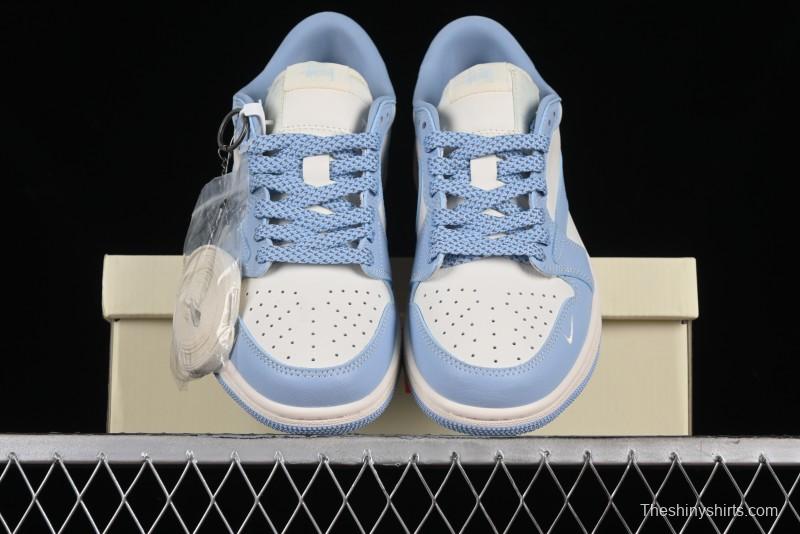 Nike Travis Scott x Fragment Design x Air Jordan 1 Low OG SP AJ1 Retro Sneakers - BB6588-101