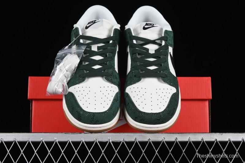 Nike Dunk Low Green Snake SB Low-Top Casual Skate Shoes - FQ8893-397