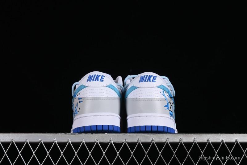 Nike Dunk Low Graffiti Deconstructed Style Casual Diary Gradient Splatter Letter SB Strap Low-Top Skate Shoes - DV0831-104