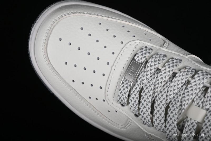 Nike Air Force 1 '07 Low LV Collaboration - Beige Grey Double Swoosh Low-Top Casual Sneakers - XZ6188-006