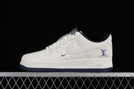 Nike Air Force 1 '07 Low LV Collaboration - Off White Double Swoosh Casual Sneakers - XZ6188-002