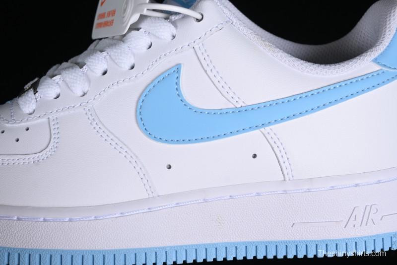 Nike Air Force 1 '07 Low White Blue Casual Sneakers - FQ4296-100
