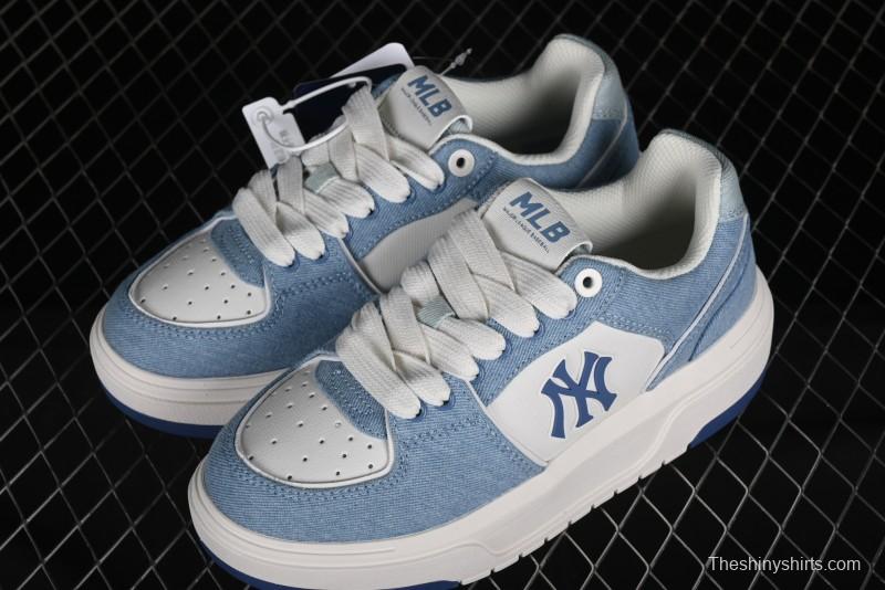 New York Yankees MLB Chunky Liner Denim Basic Platform Sandals - 3ASXCVT4N50BLS