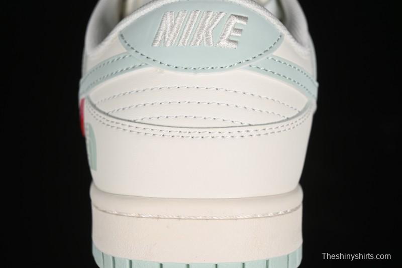 Nike SB Dunk Low The North Face Supreme Collaboration - Bamboo Green Anniversary Custom Low-Top Casual Skate Shoes - XX2025-658