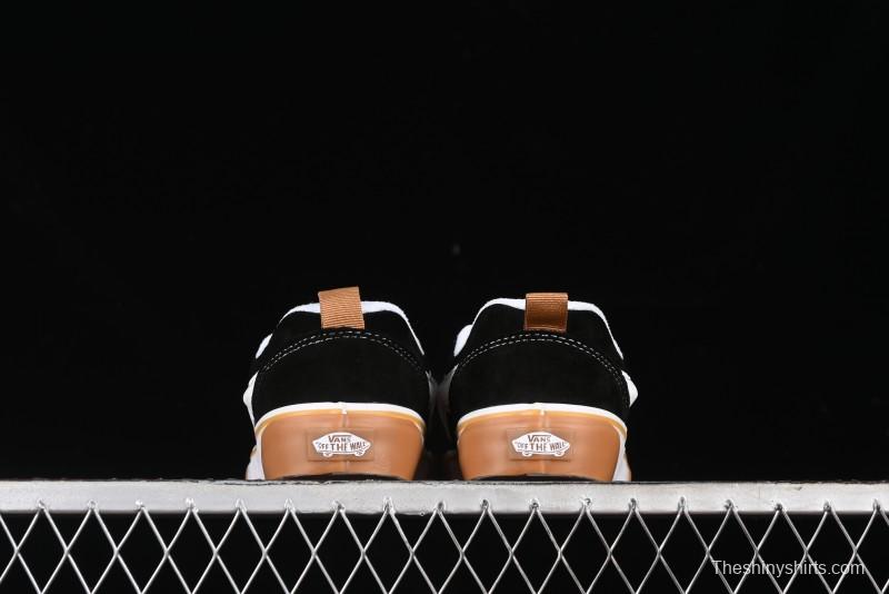 Vans Knu Skool Low Top Retro Casual Vulcanized Skate Shoes with Chunky Tongue - VN0009QCCJI