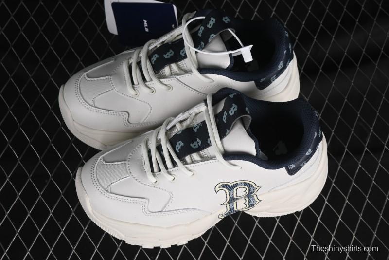 New York Yankees MLB Bigball Chunky Denim Monogram Platform Sneakers - 3ASHBDM4N43NYS