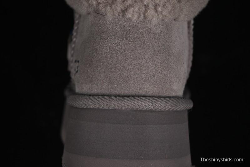 UGG Classic Mini II Fur Lace-Up Platform Mini Boots with Treadlite Outsole - 1143954