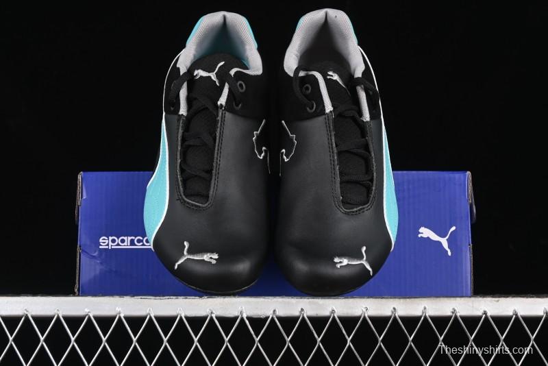 Puma Sparco Future Round Toe Lace-Up Low-Top Lifestyle Casual Shoes in Leather and Fabric - 308155-01