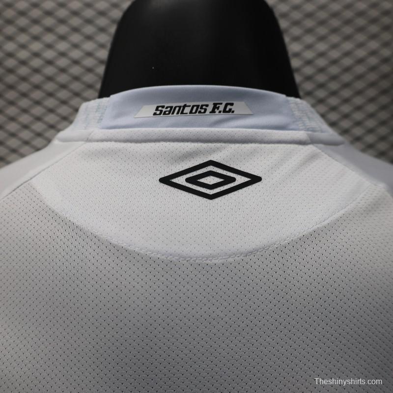 Player Version 25/26 Santos Home Jersey Without Sponsors