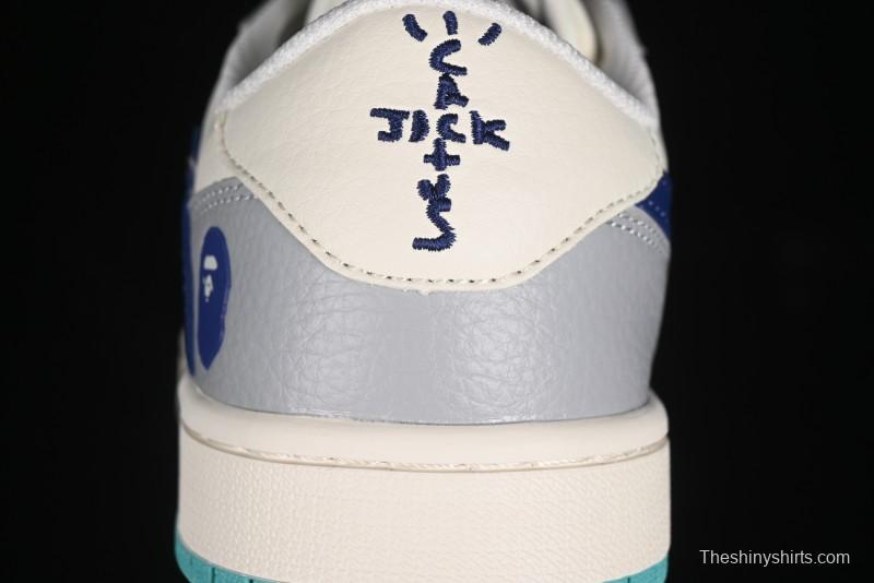 Nike Travis Scott x Fragment Design x Air Jordan 1 Low OG SP AJ1 Bape Collaboration - LJ5188-021