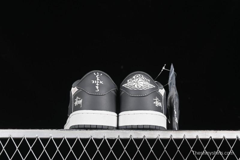 Nike Travis Scott x Fragment Design x Air Jordan 1 Low OG SP AJ1 Retro Sneakers - XZ3398-003