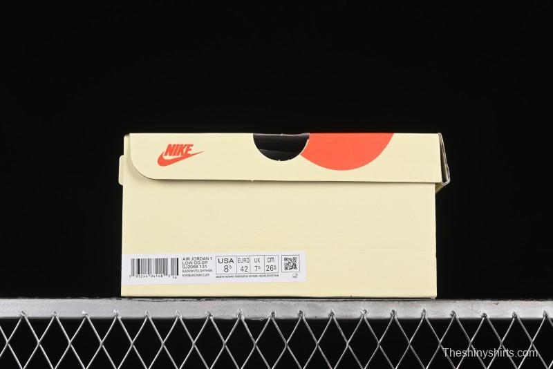 Nike Travis Scott x Fragment Design x Air Jordan 1 Low OG SP AJ1 Retro Sneakers - SJ2068-131